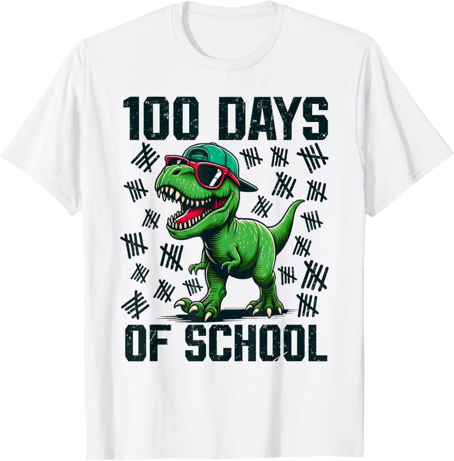 100 Days of School Dinosaur 100th Day Of School Boys Toddler T-Shirt
