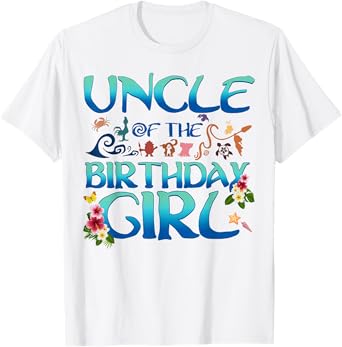 Uncle Of The Birthday Girl Matching Oceania Adventure Family T-Shirt