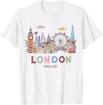 London Souvenirs Idea For Women & British Memorabilia London T-Shirt
