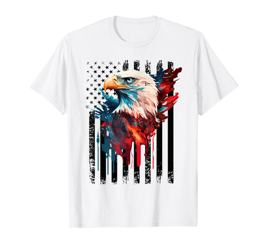 American Flag Eagle Shirt Men Kids Patriots America Eagles T-Shirt