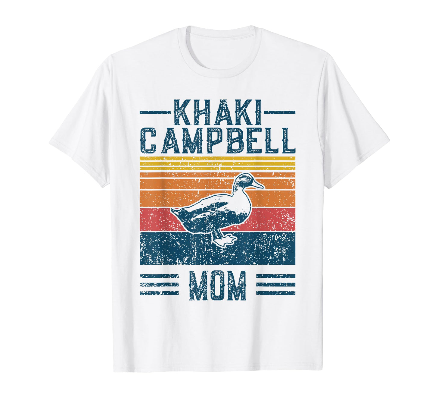 Best Duck Mom Women - Vintage Khaki Campbell T-Shirt