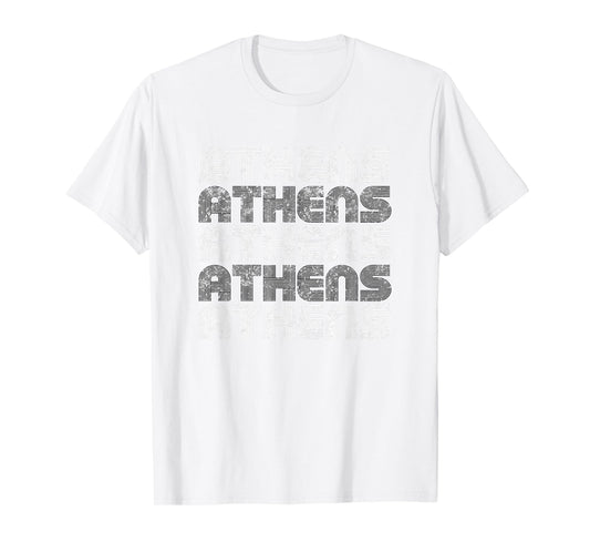 Athens Georgia Retro Vintage Weathered T-Shirt