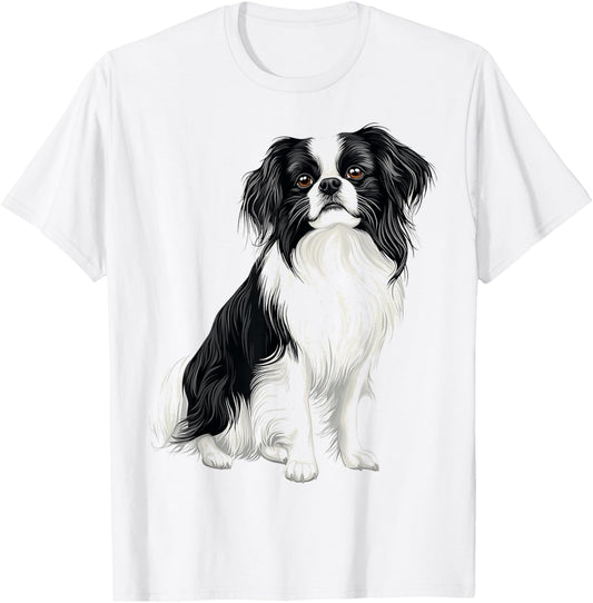 Japanese Chin Dog Graphic Pet Art Japanese Chin T-Shirt