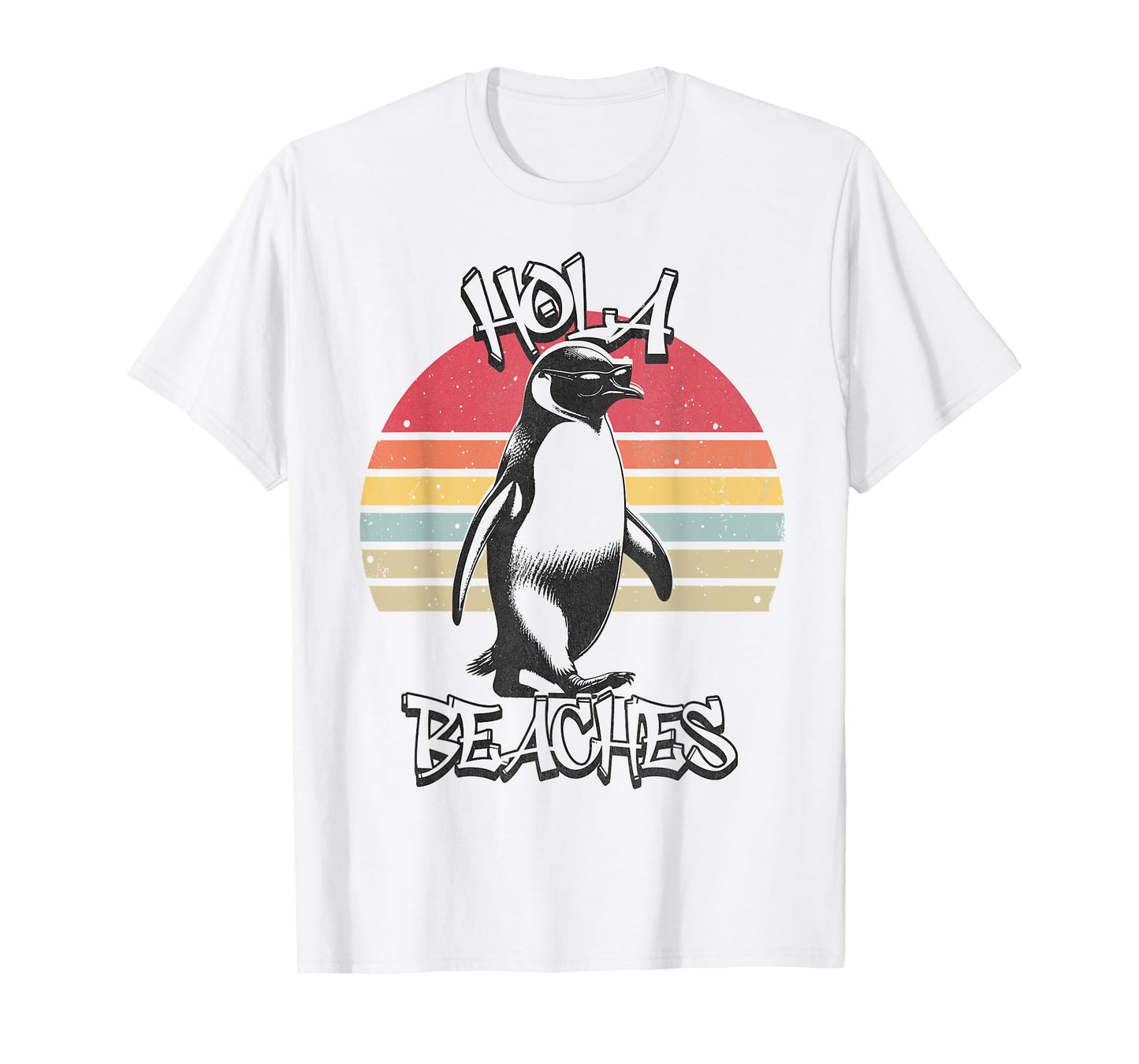 Hola-Beaches - Funny Beach Vacation Emperor Penguin T-Shirt