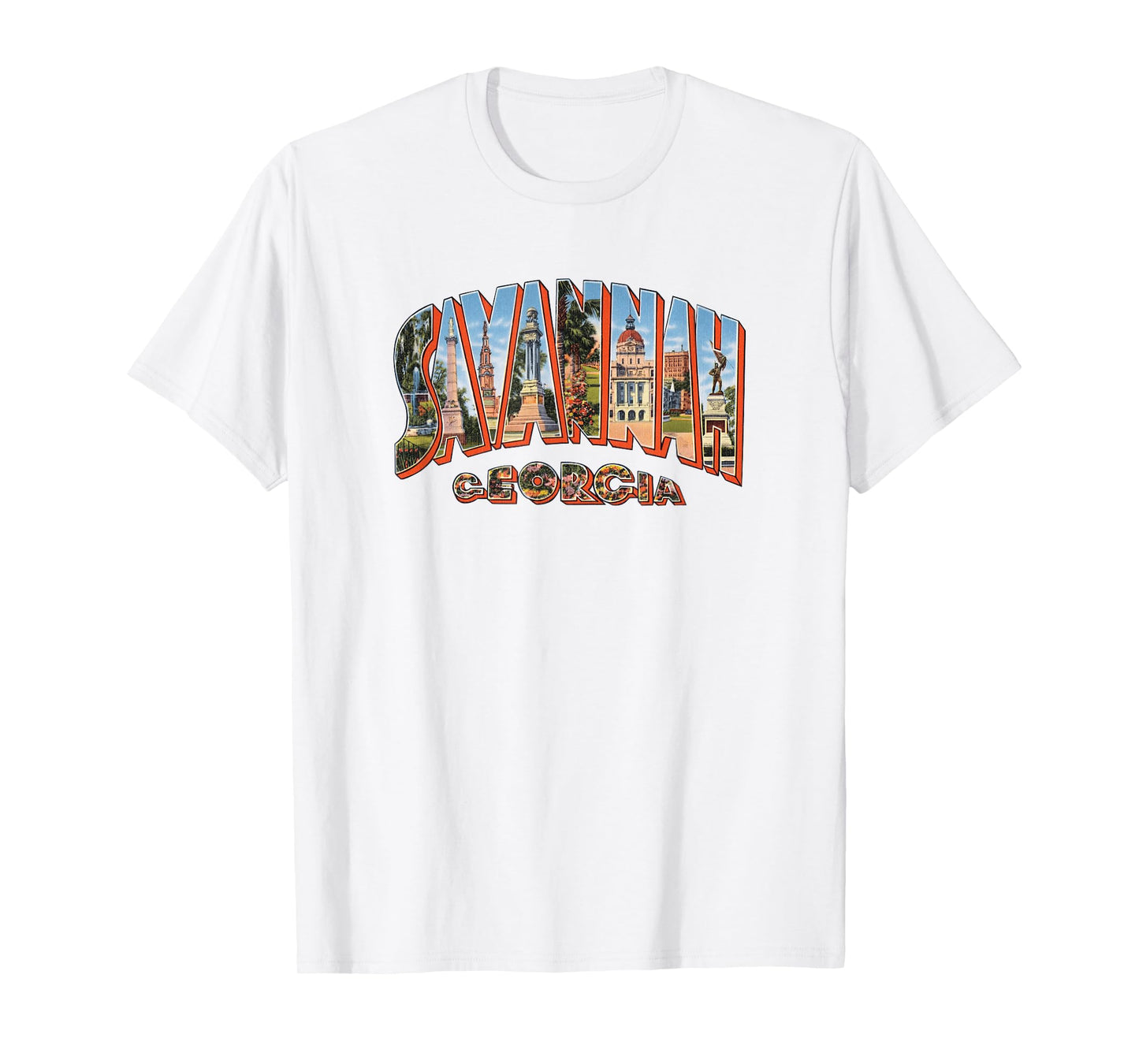 Savannah Georgia T Shirt Retro Vintage GA Souvenir Tshirt T-Shirt