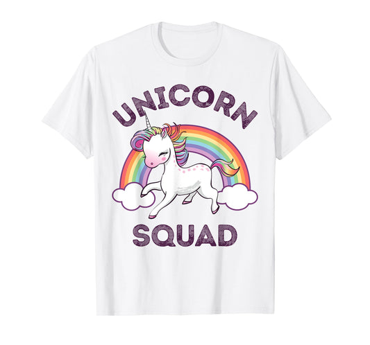 Unicorn Squad Girls Women Rainbow Unicorns Queen Dream Cute T-Shirt