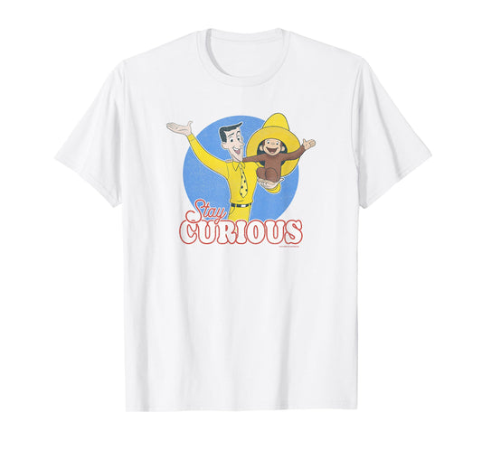 Curious George Stay Curious Yellow Hat Poster T-Shirt
