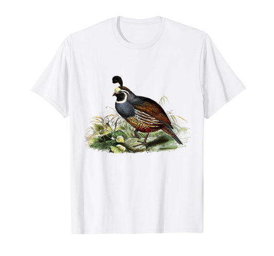 California Quail CA Quail Birder California Quail T-Shirt