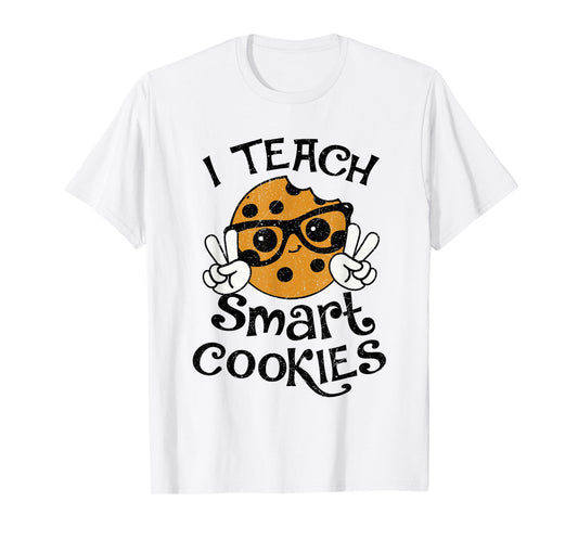 I Teach Smart Cookies Christmas Teacher Teaching Xmas Funny T-Shirt