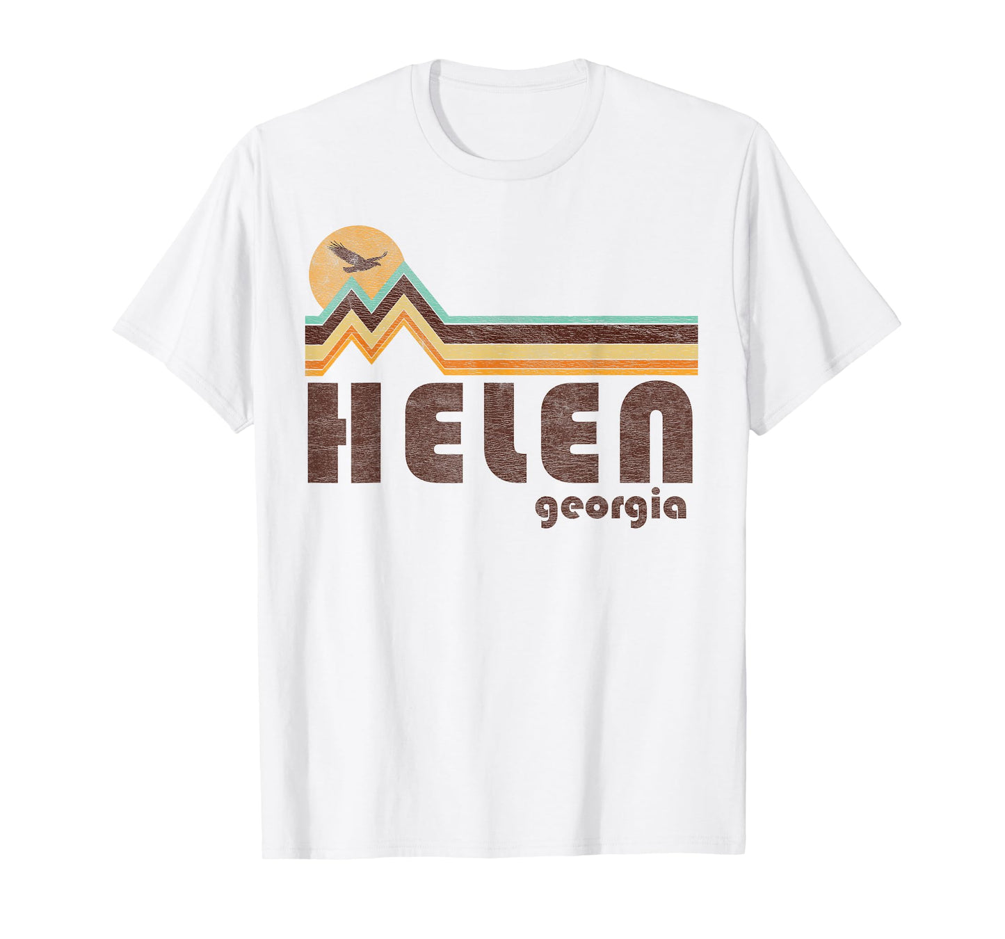 Helen Georgia GA - 70s 80s Retro Style Vintage Souvenir T-Shirt