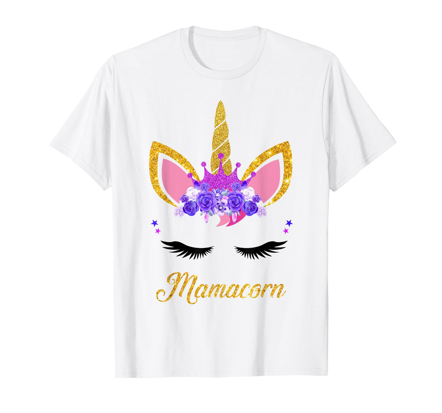 Mamacorn Cute Unicorn Mom Mother of the Unicorn Girl Mommy T-Shirt