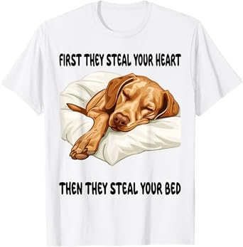 Vizsla Sleeping Pajamas Nightgown T-Shirt