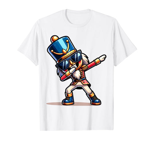 Christmas Nutcracker Dabbing Boys Santa Xmas Funny T-Shirt