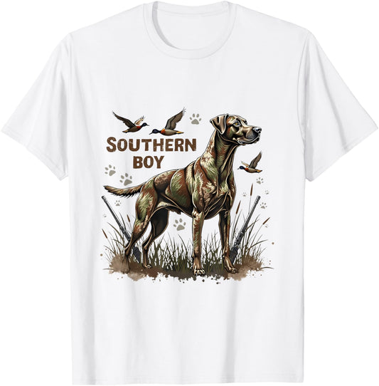 Retro Southern Boy Hunting Dog Waterfowl Dog Lovers Costume T-Shirt