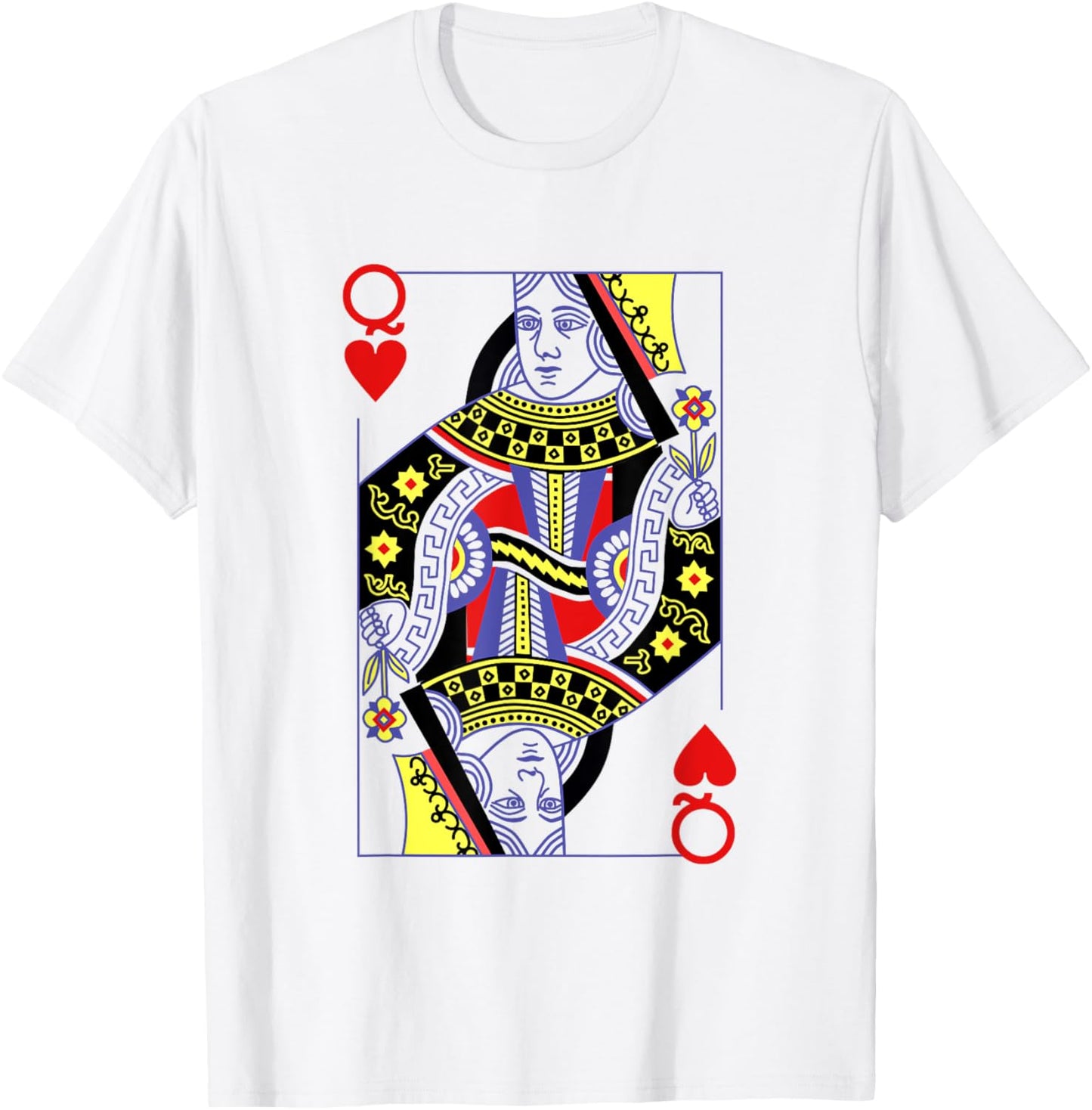 Queen Of Hearts Deck Of Cards Playing Cards Halloween Poker T-Shirt