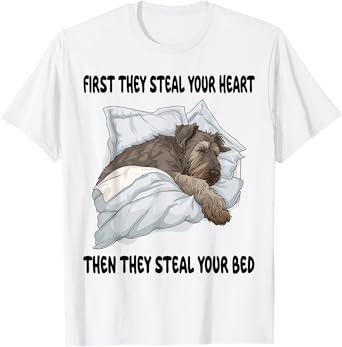 Irish Wolfhound Sleeping Pajamas Nightgown T-Shirt