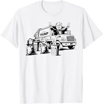 Trump Garbage Truck Kamala Biden Clinton Obama T-Shirt