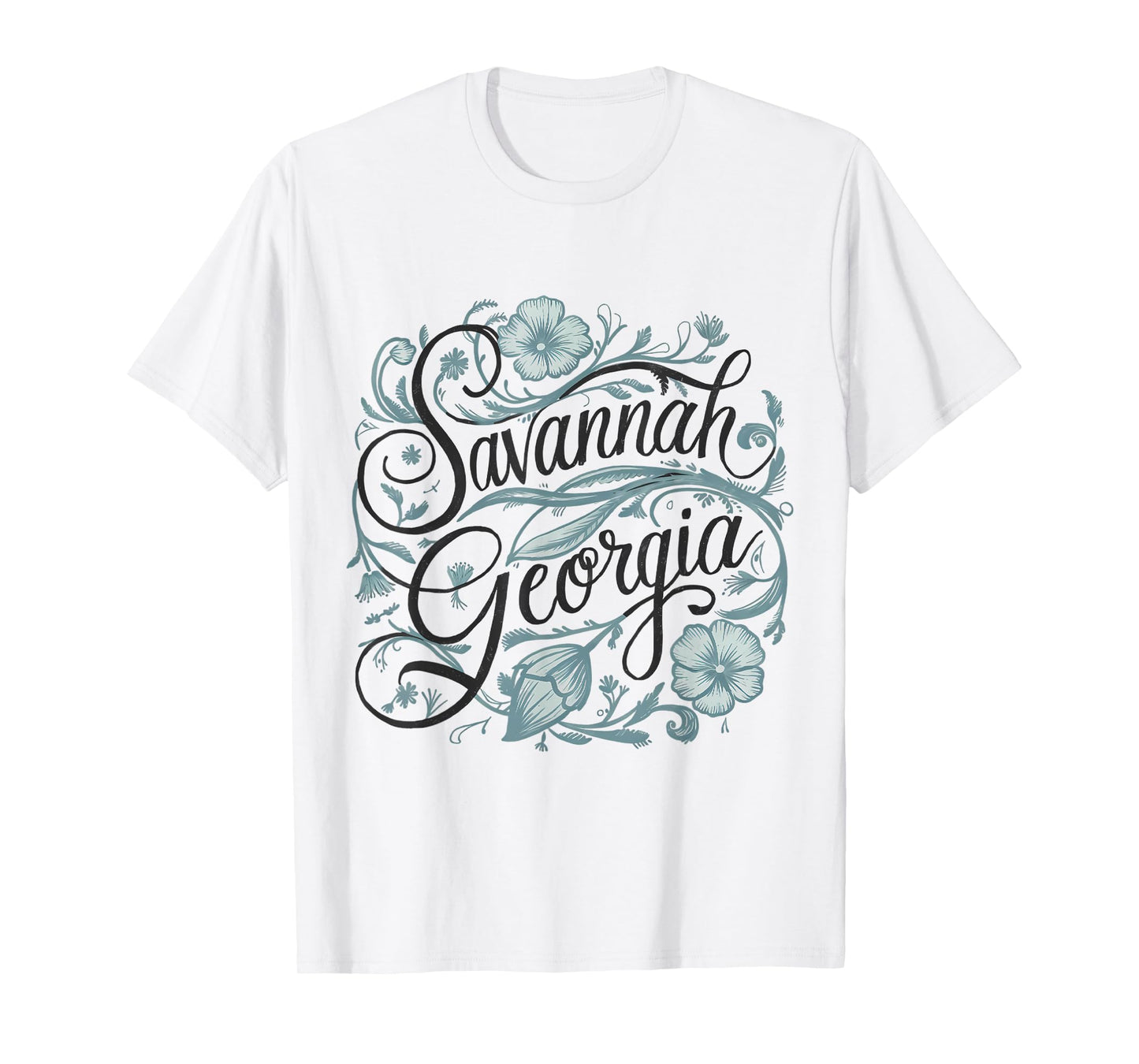 Savannah Georgia GA Flowers Floral T-Shirt