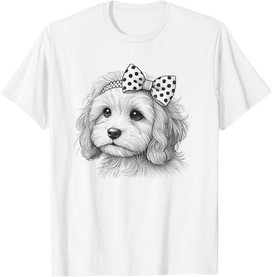 Cavapoo Mom Dog Design for Women and Girls T-shirt