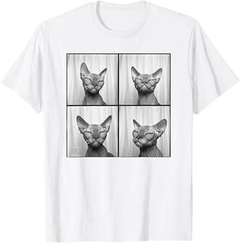 Hairless Sphynx Cat Lover Pet Portrait Love Sphynx Cats T-Shirt