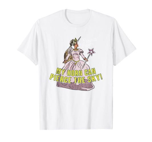 NBC The Office Princess Unicorn Funny T-Shirt - Official Tee - Women's Classic Fit Short Sleeve Vintage Red Small