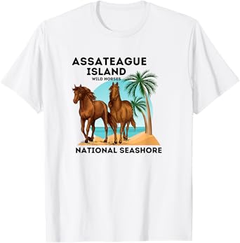 Assateague Island National Seashore Wild Horses T-Shirt