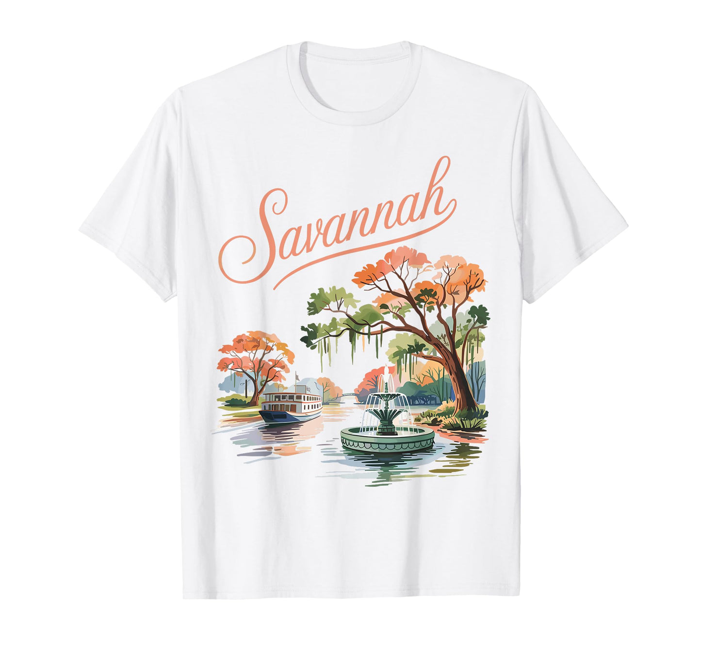 Historic Savannah Georgia Vintage Southern City T-Shirt