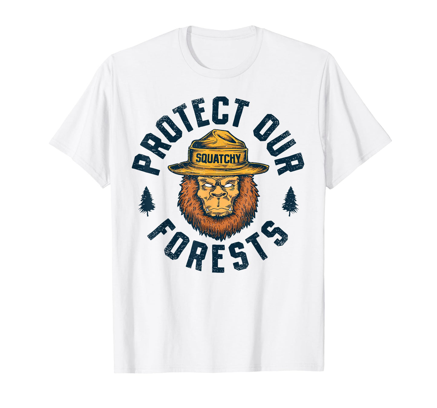 Bigfoot Protect Our Forests National Park Retro Sasquatch T-Shirt