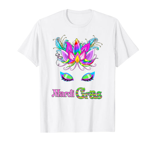 Girls Unicorn Mardi Gras T Shirt, New Orleans Family Parade T-Shirt