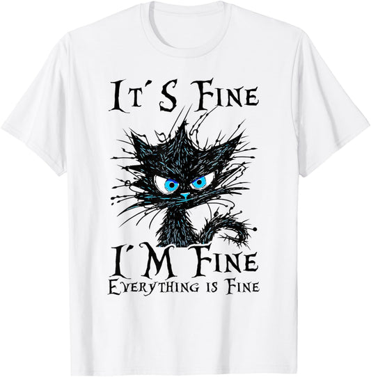 Funny Black Cat Women's T-Shirt