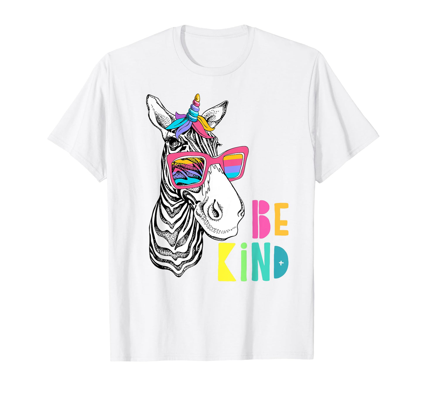 Be Kind - Choose Kindness Anti Bullying Cute Zebra Unicorn T-Shirt