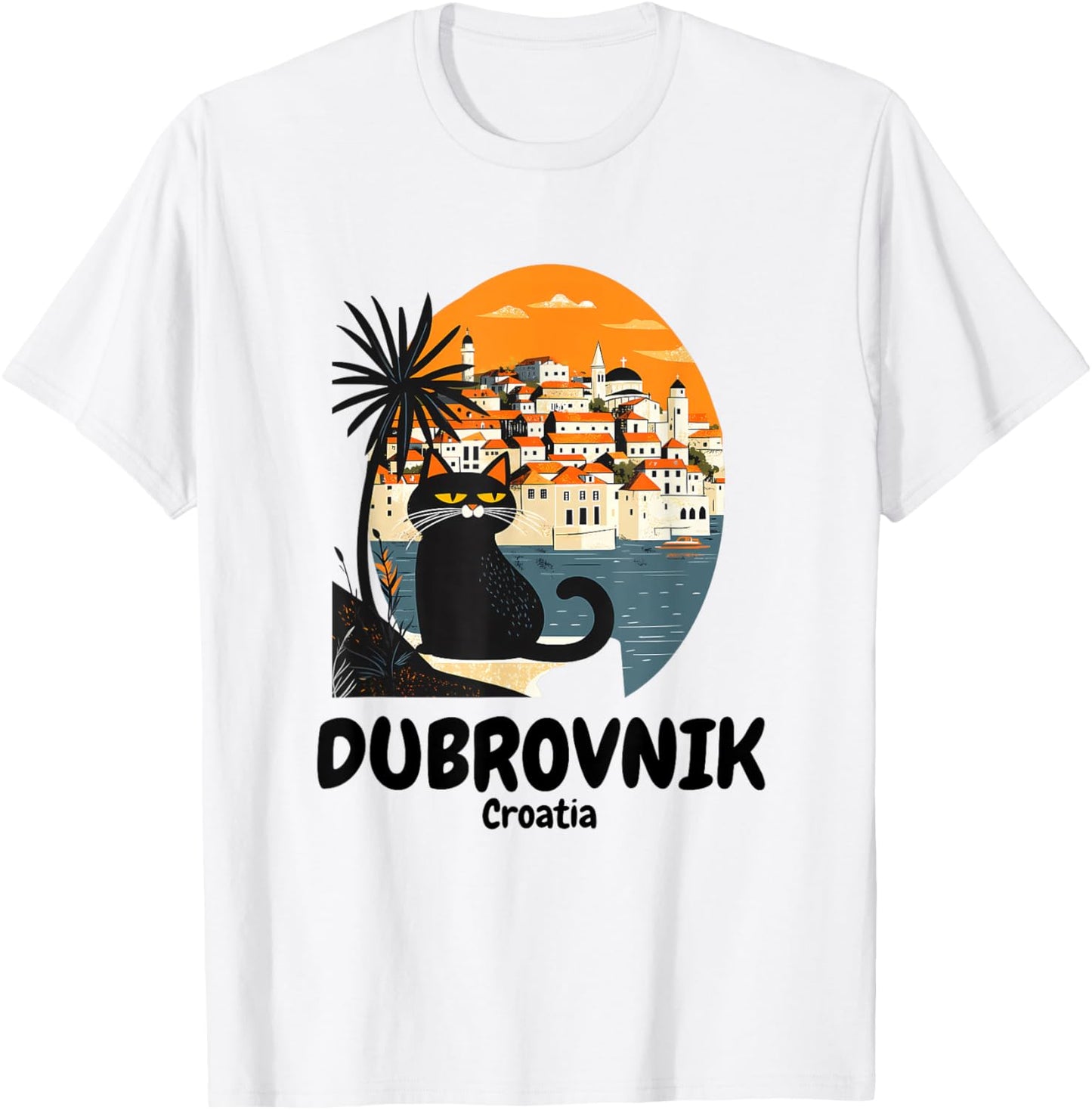 Dubrovnik Croatia Cat / Dubrovnik T-Shirt