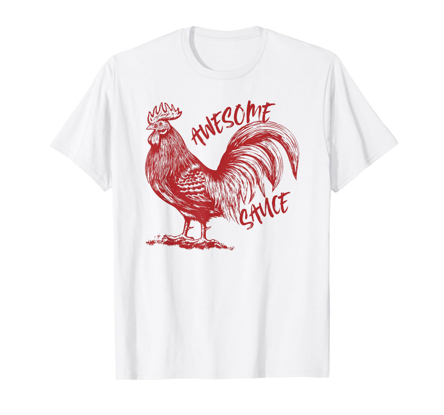Awesome Sauce Rooster Retro Vintage T-Shirt