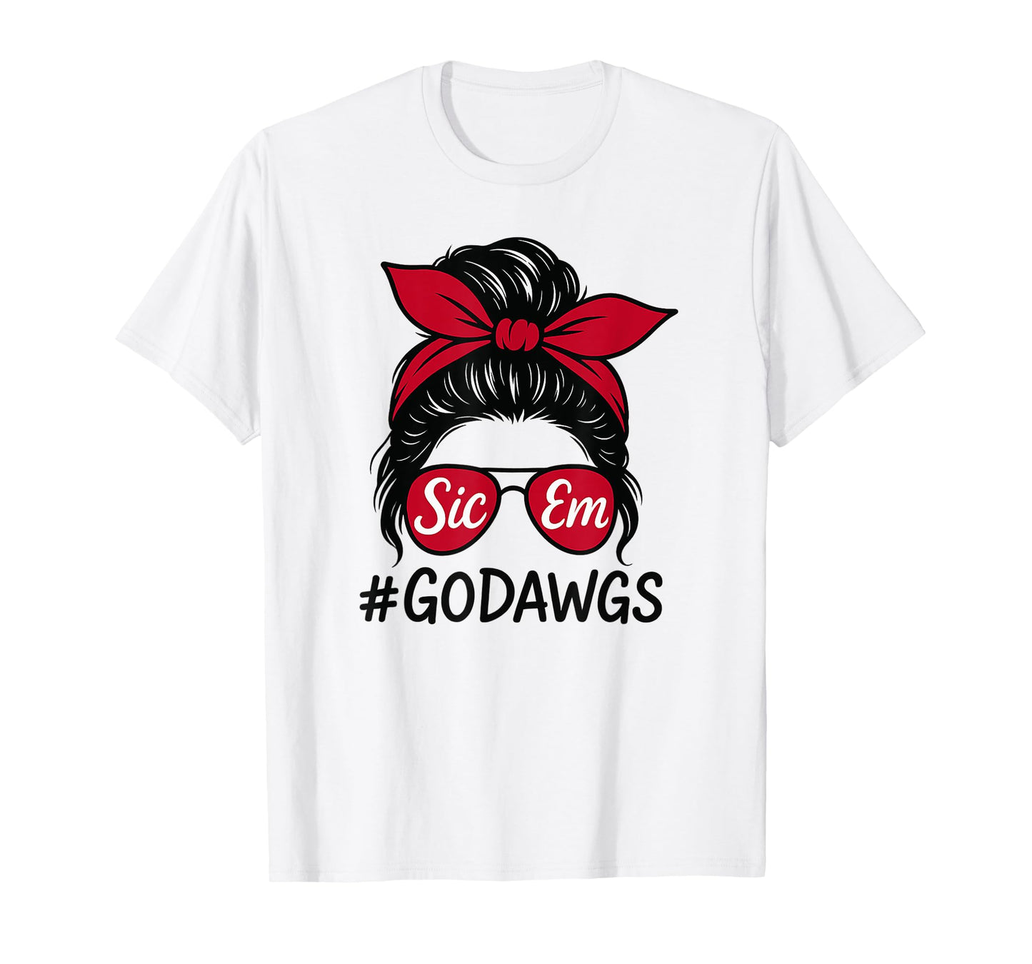 Dawgs Sic Em, Go Dawgs, Sic'Em, Go Bulldog for Women Girls T-Shirt