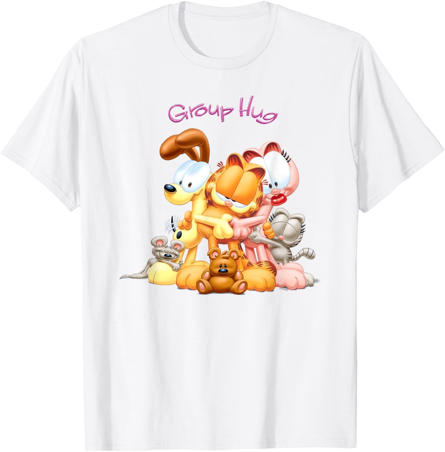 Garfield Group Hug 3D Cat Cartoon T-Shirt