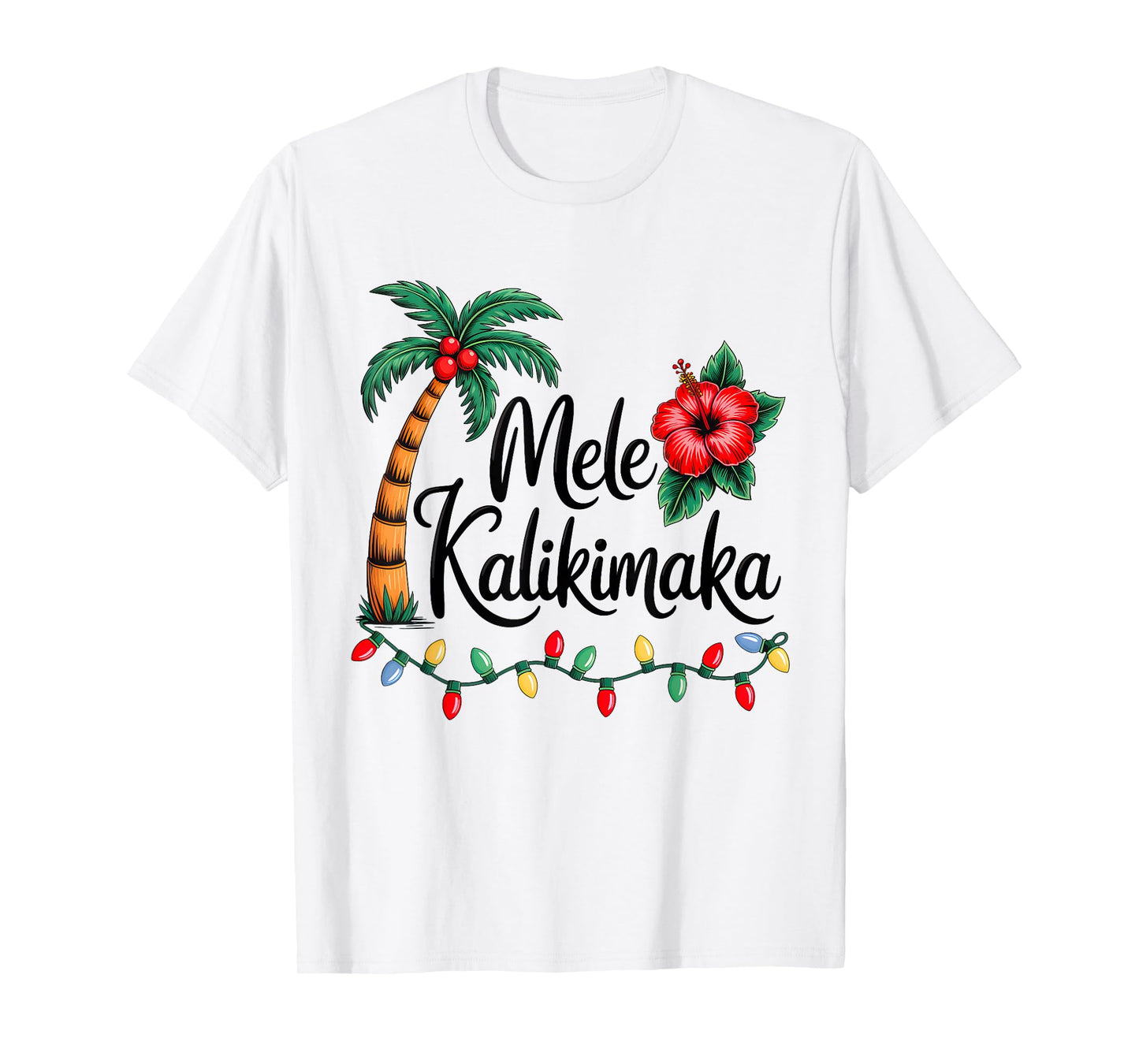 Mele Kalikimaka Tropical Christmas Hawaiian Xmas Family T-Shirt