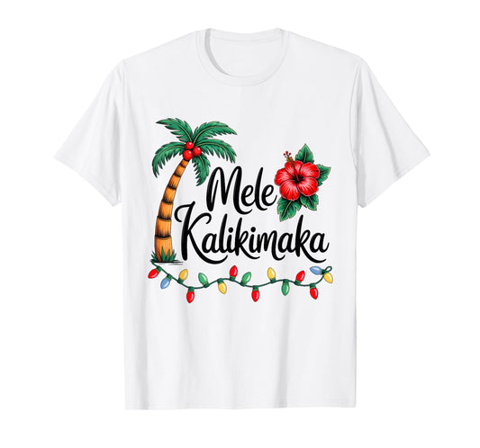 Mele Kalikimaka Tropical Christmas Hawaiian Xmas Family T-Shirt