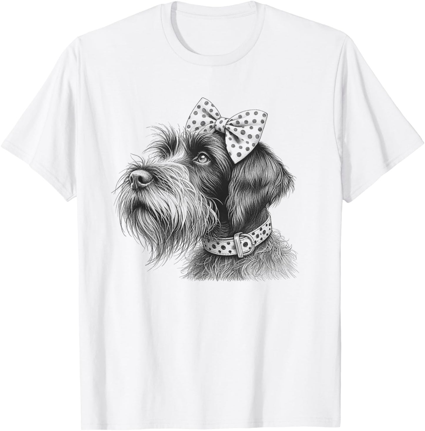 Wirehaired Pointing Griffon Mom Dog Art For Women And Girls T-Shirt