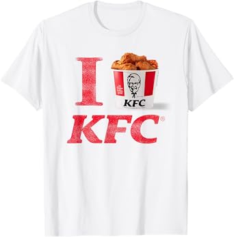 KFC I Heart KFC Bucket of Fried Chicken Retro Food T-Shirt