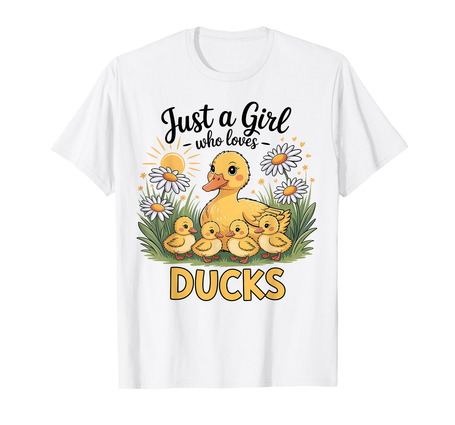 Just A Girl Who Loves Ducks Cute T-Shirt