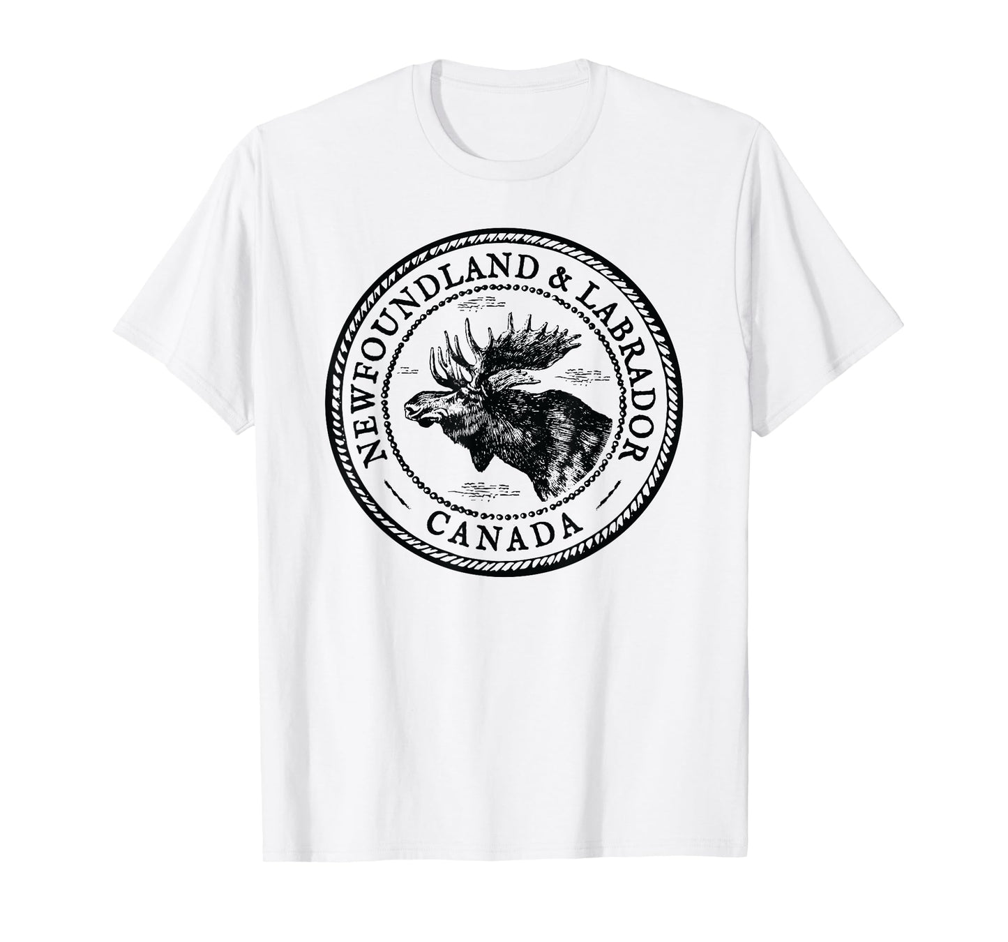 Moose Antlers Art Lovers Gift, Newfoundland & Labrador Moose T-Shirt