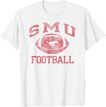 SMU Mustangs Football Intensity White Officially Licensed T-Shirt