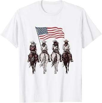 Western 4th of July Shirt Cowgirl Shirt T-Shirt