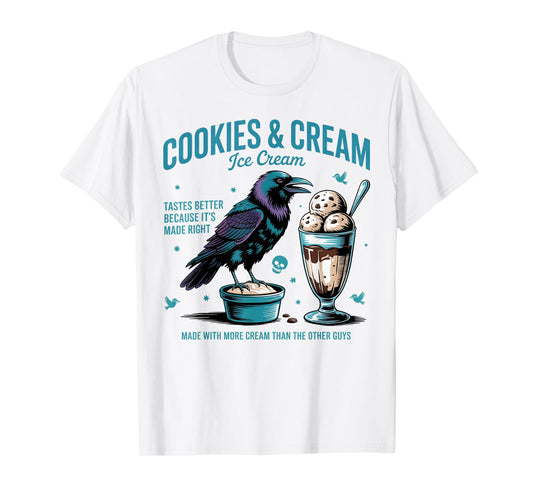 Cookie & Cream Ice Cream Tees, Butcher Blackbird T-Shirt