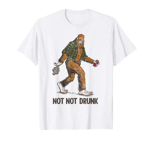 Not Too Drunk Sasquatch Lumberjack Spotted With Beer Pack T-Shirt