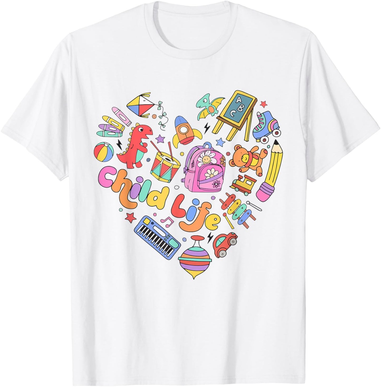 Retro Child Life Specialist Play Therapy Child life Intern T-Shirt