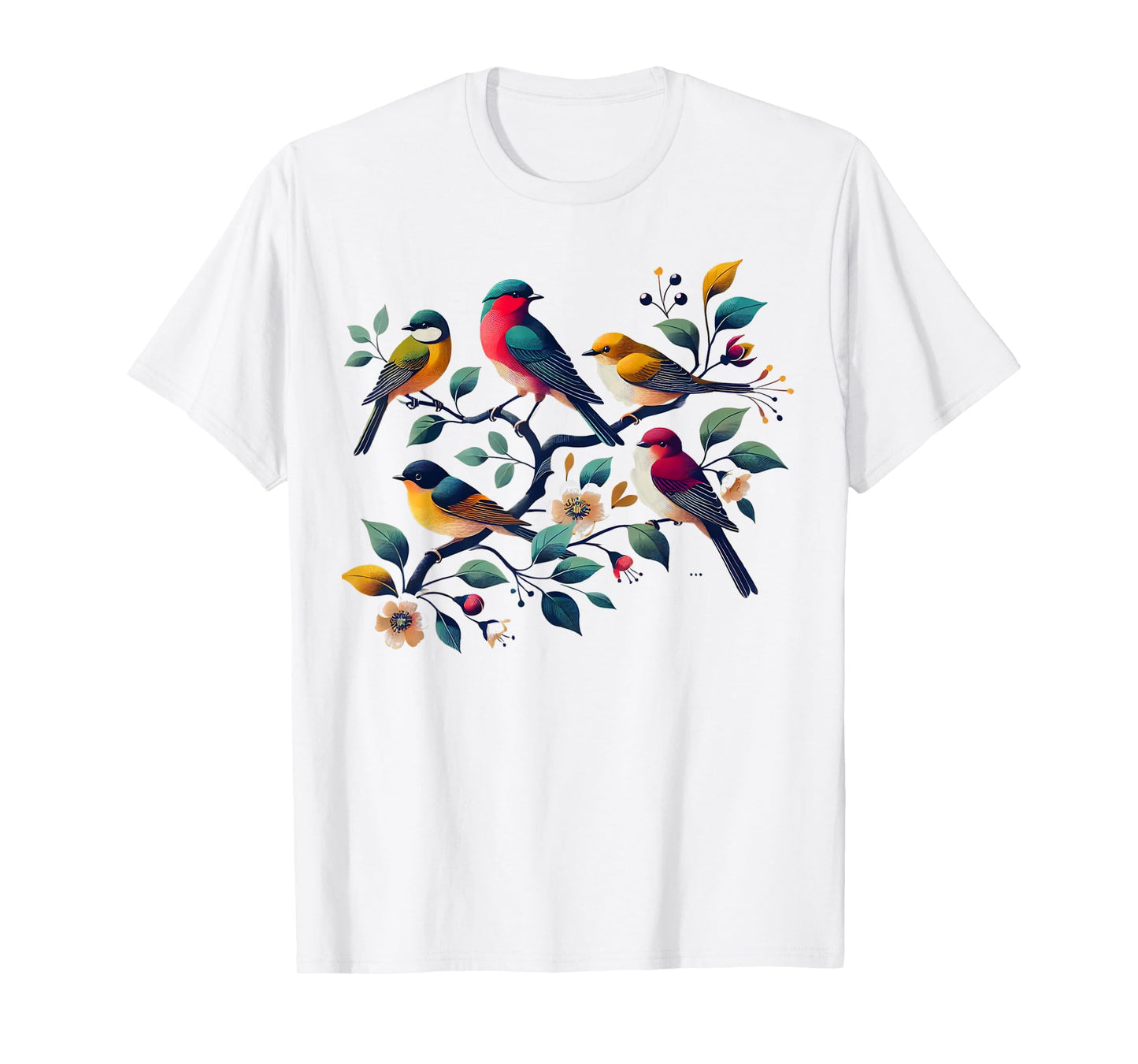 Birds On A Branch Birding Bird Watching Bird Watcher Birder T-Shirt