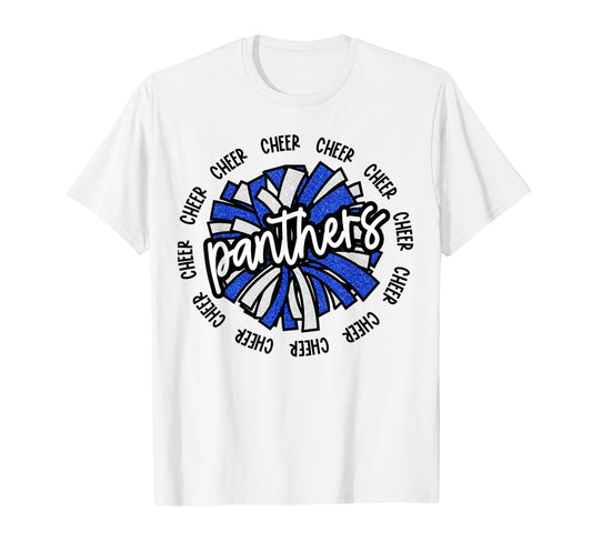 Panthers School Spirit Cheer Cheerleader Coach T-Shirt