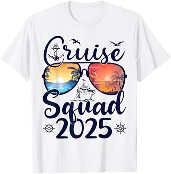 Cruise Squad 2025 Summer Vacation Family Matching Cruise T-Shirt