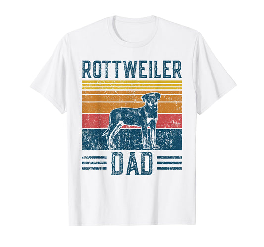 Dog Rottie Dad - Vintage Rottweiler Dad Men Women T-Shirt